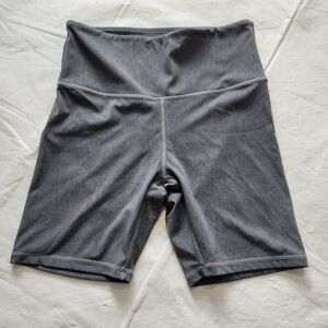 Zyia Size Medijm Gray Women's High-Waisted Shorts